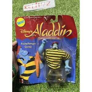Mattel Disney Aladdin Frenchman Genie Action Figure Arcotoys in original box